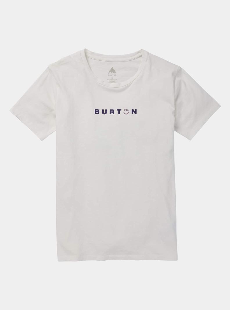 White Burton Feelgood Short Sleeve Women's T-Shirts | OUDFQK918