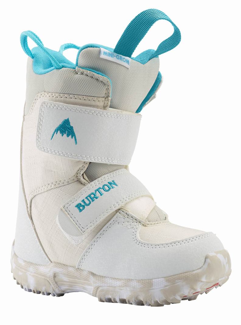 White Burton Mini Grom Kids' Snowboard Boots | EQBICD584