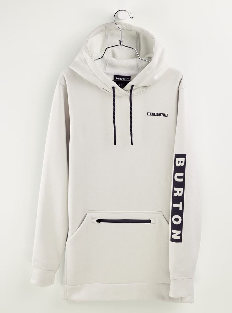 White Burton Oak Long Pullover Women's Hoodies | ZCNOJX072