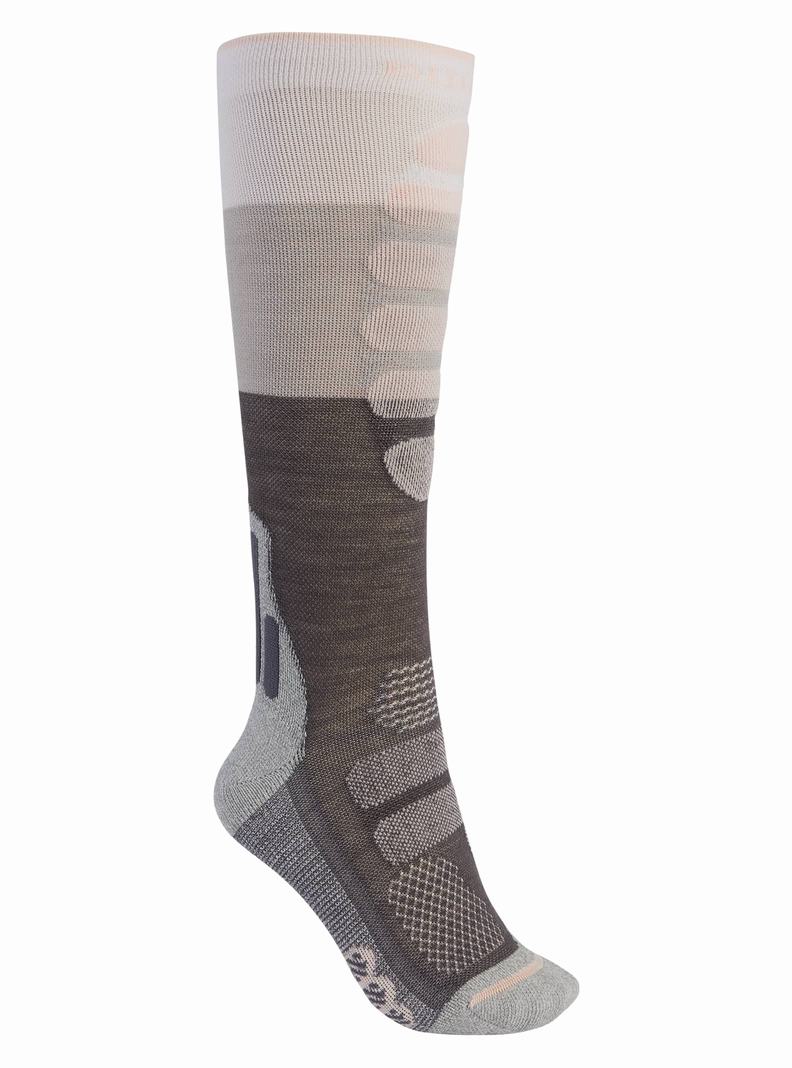 White Burton Performance + Lightweight Compression Women's Socks | LMQEHC604