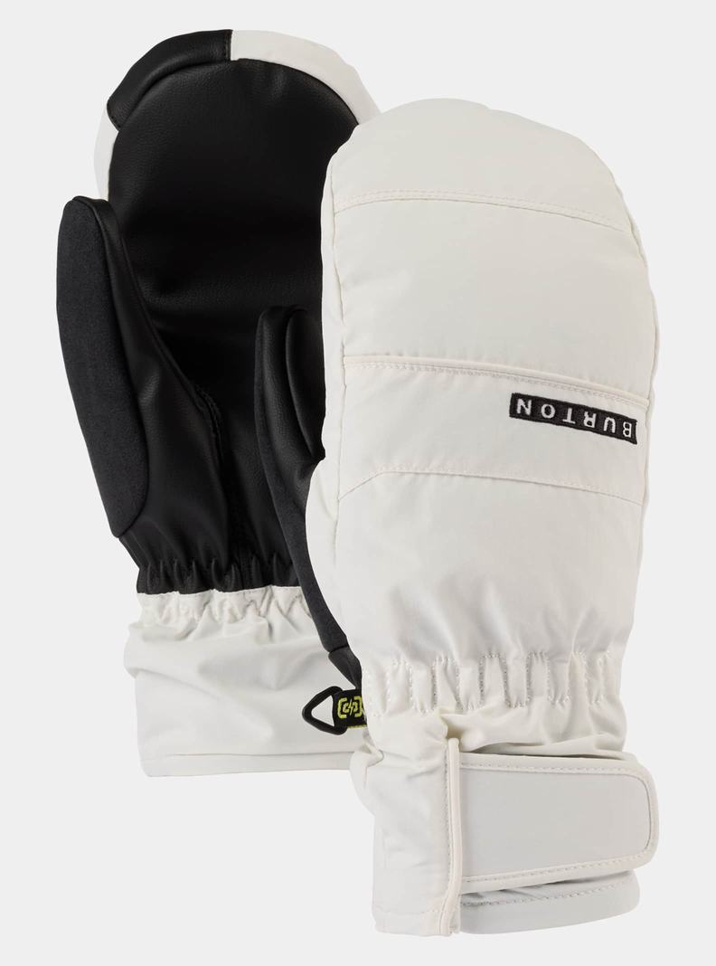 White Burton Profile Under Women's Ski Mittens | WFKDLE243