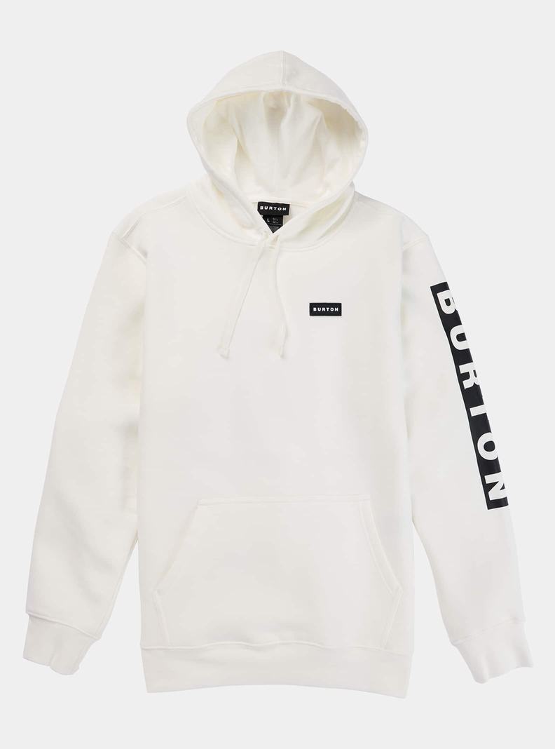 White Burton Vault Pullover Men's Hoodies | TPSYZH930