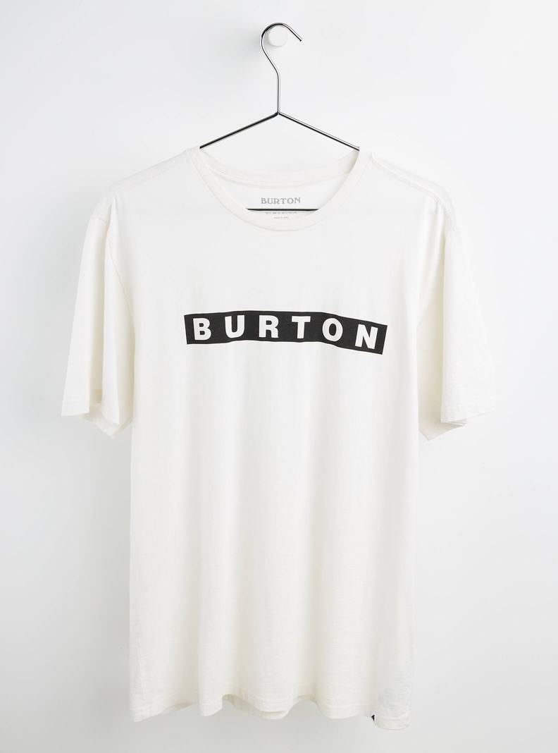 White Burton Vault Short Sleeve Men's T-Shirts | VBIOJD902