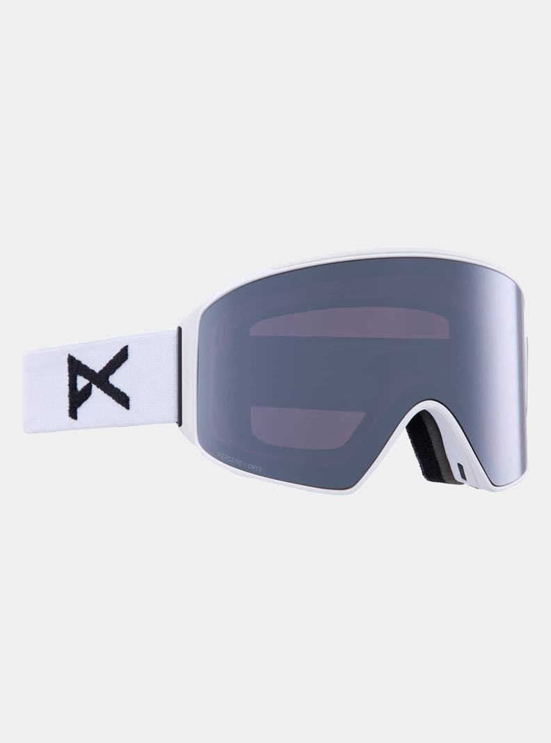 White / Orange / Black / Purple / Burton Anon M4 Goggles (Cylindrical) + Bonus Lens + MFI® Face Mask Men's Ski Goggles | AIXNMF324