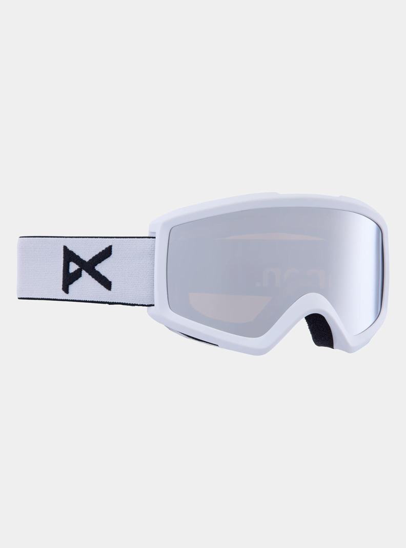 White / Silver / / Burton Anon Helix 2.0 Goggles + Bonus Lens Men's Ski Goggles | ETKDHI470