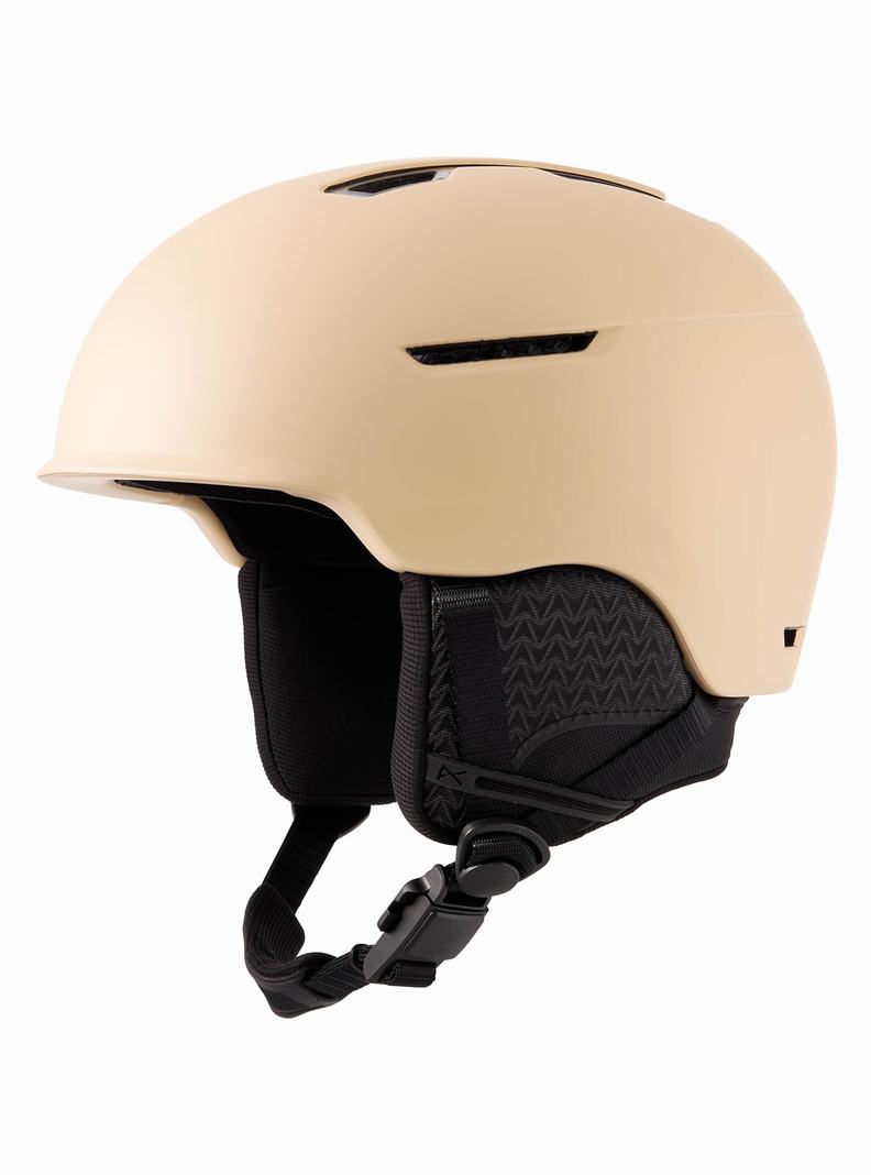 Beige Burton Anon Logan WaveCel Men's Snowboard Helmets | YFLTJP013