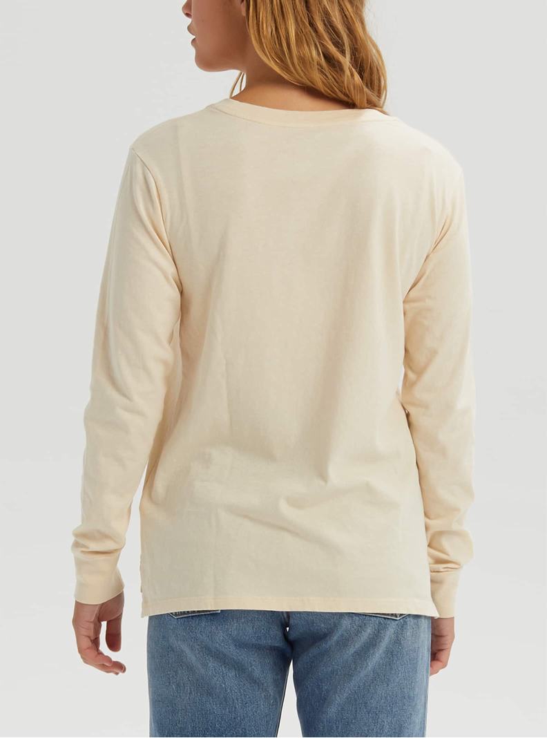 Beige Burton Classic Long Sleeve Women's T-Shirts | GBTWRE689