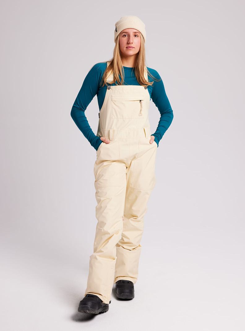 Beige Burton GORE-TEX Avalon Women's Bibs | QUPMOR027