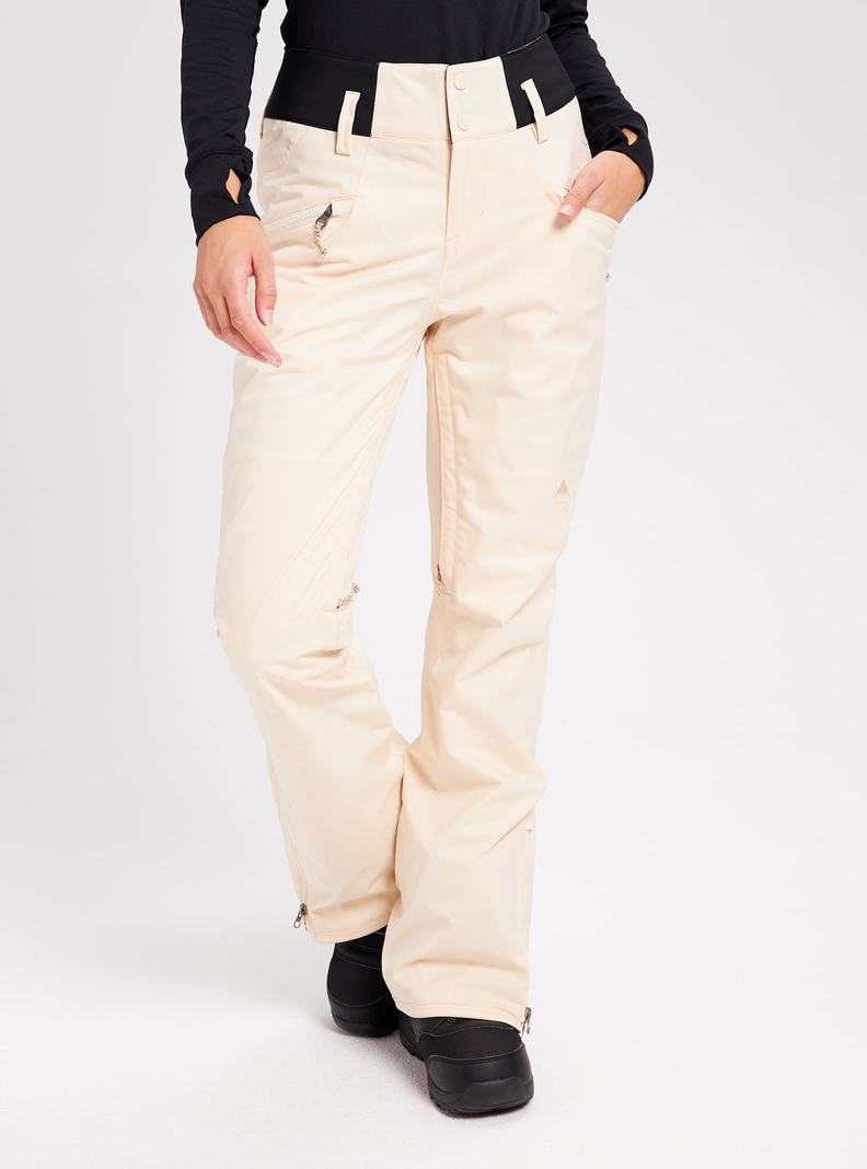 Beige Burton Marcy High Rise Stretch Women's Ski Pants | PSNBTY195