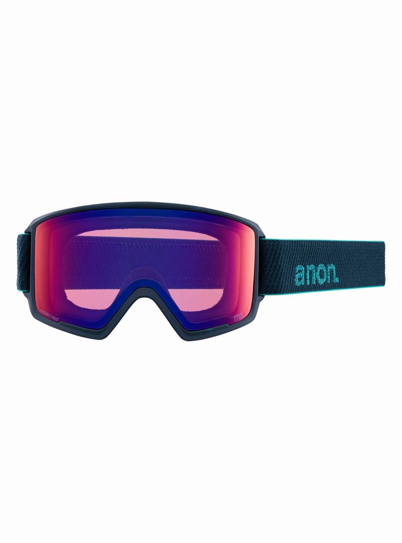 Black / Blue / Pink Burton Anon M3 Goggles + Bonus Lens + MFI® Face Mask Men's Ski Goggles | COXUQY175