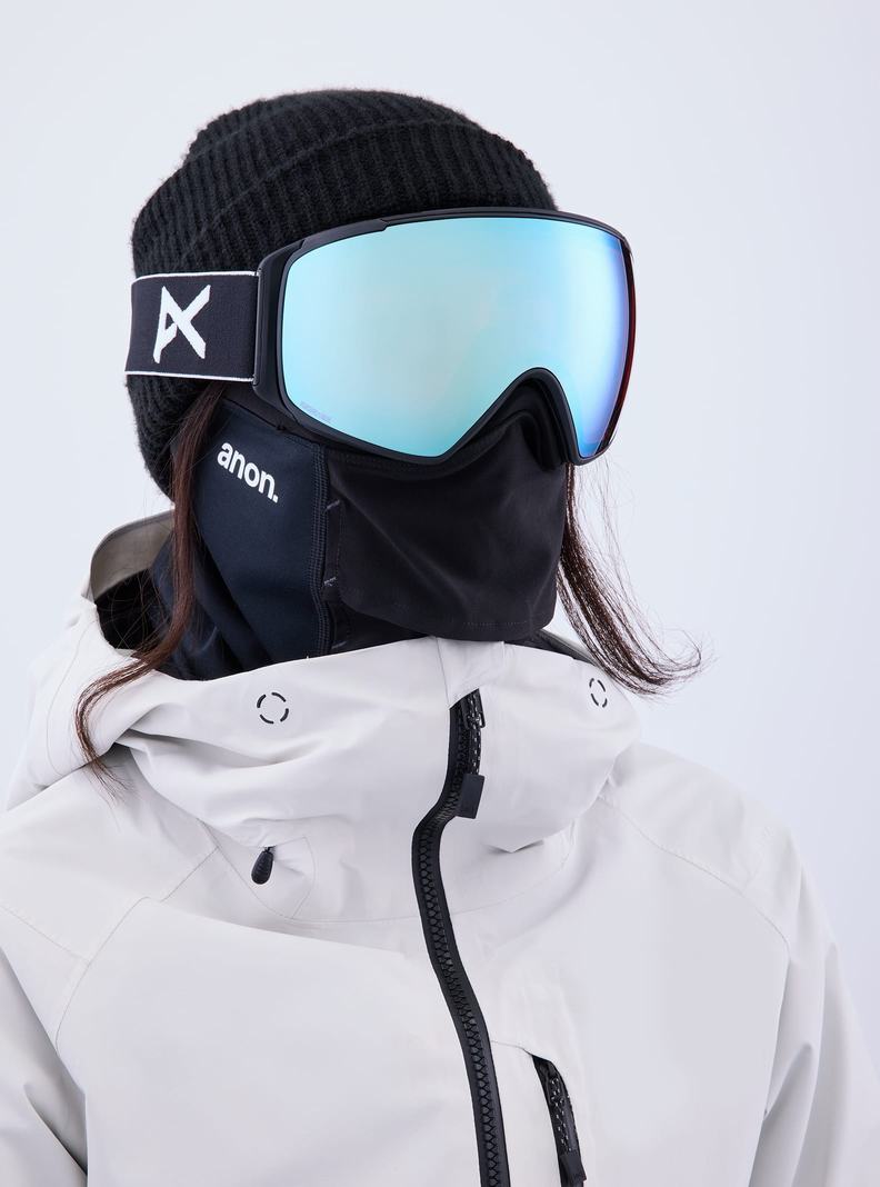 Black / Blue / Pink Burton Anon M4S Goggles (Toric) + Bonus Lens + MFI® Face Mask Women's Ski Goggles | ZKETXP359