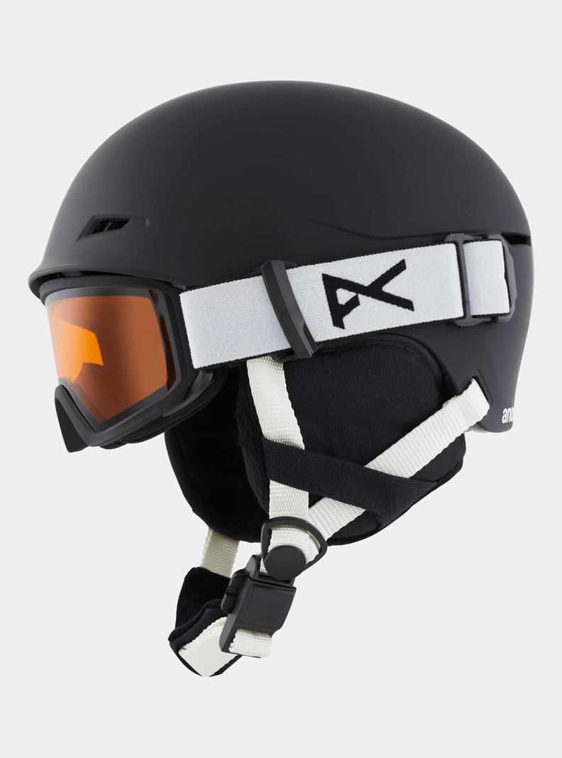 Black Burton Anon Define Kids' Snowboard Helmets | UWFZEM317