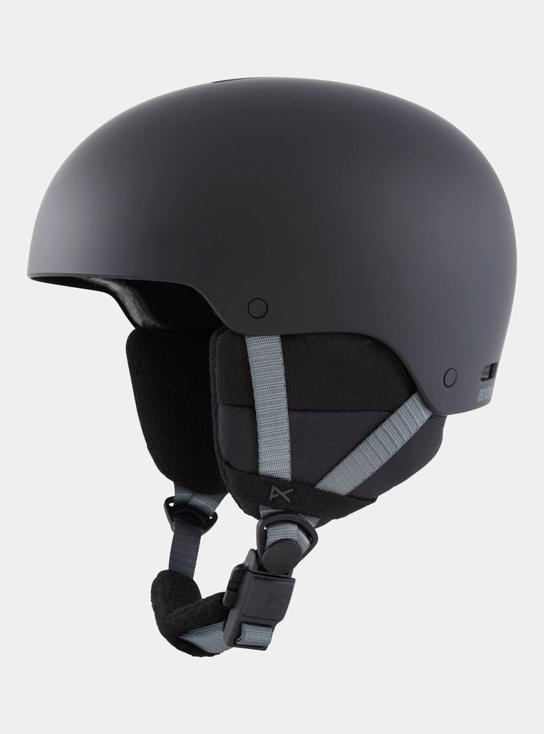 Black Burton Anon Rime 3 Kids' Snowboard Helmets | OMVZYC392