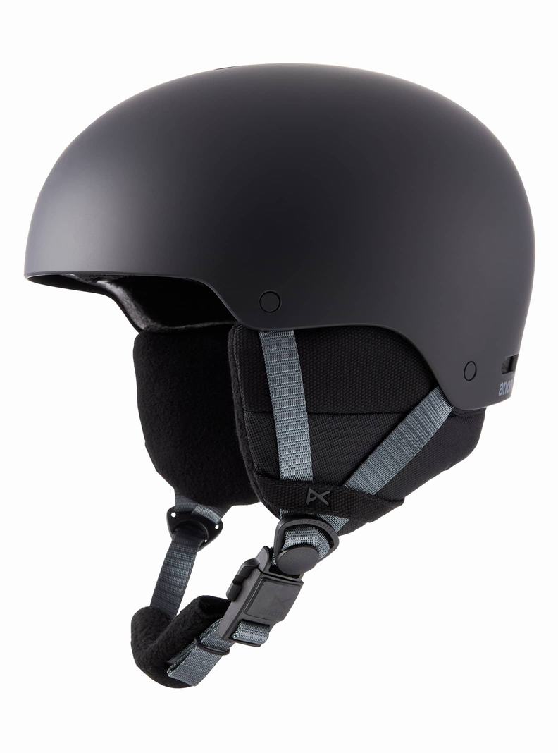 Black Burton Anon Rime 3 Round Fit Kids' Snowboard Helmets | ZMBSTP230