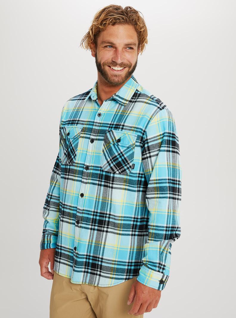 Black Burton Brighton Flannel Men's Shirts | LVDMAZ276