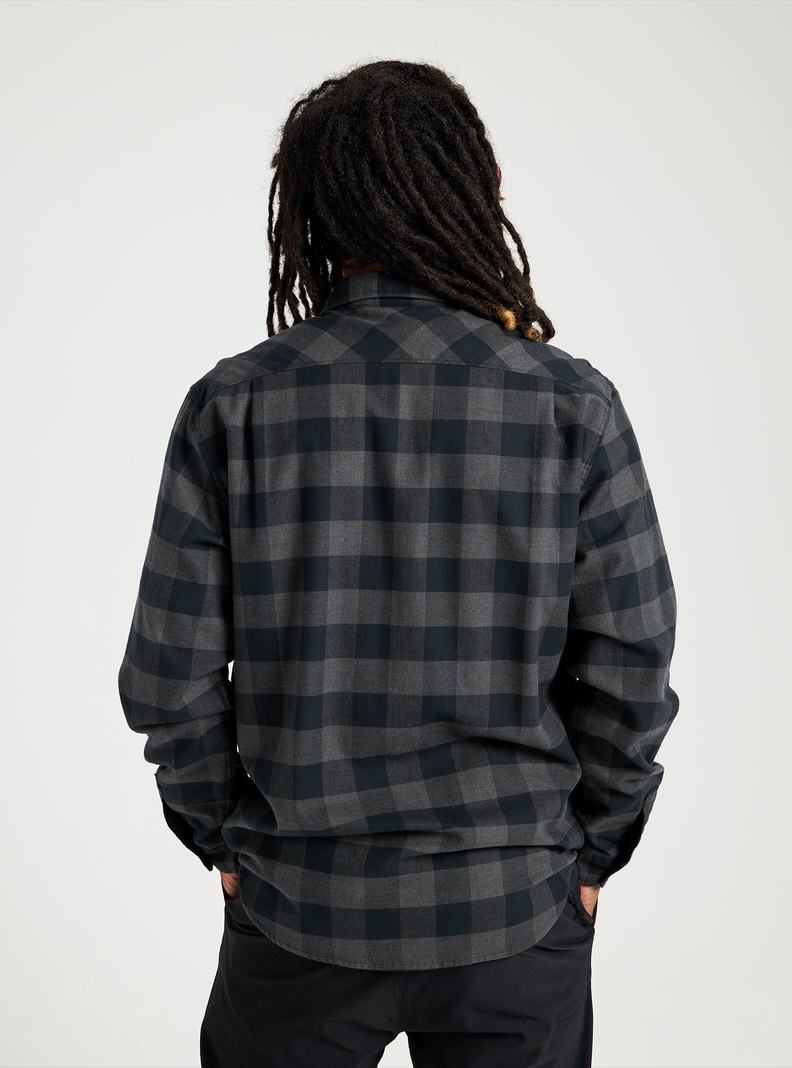 Black Burton Brighton Flannel Men's Shirts | YWLFXU017