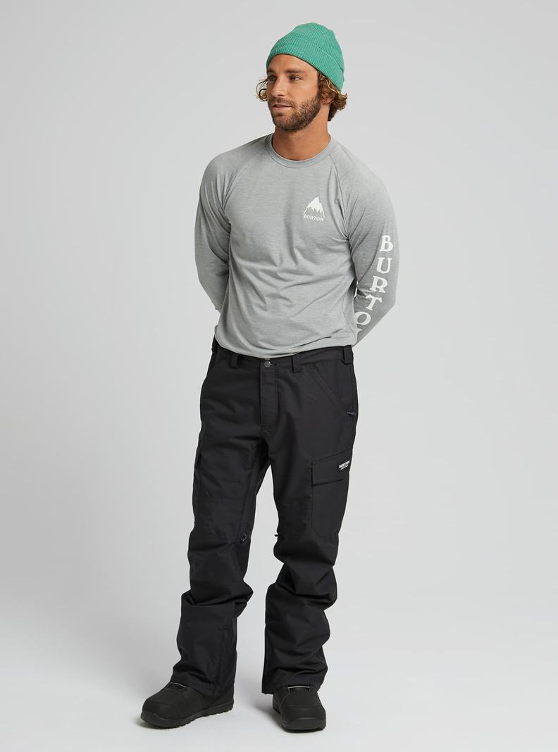 Black Burton Cargo (Tall) Men's Ski Pants | XROJWK820