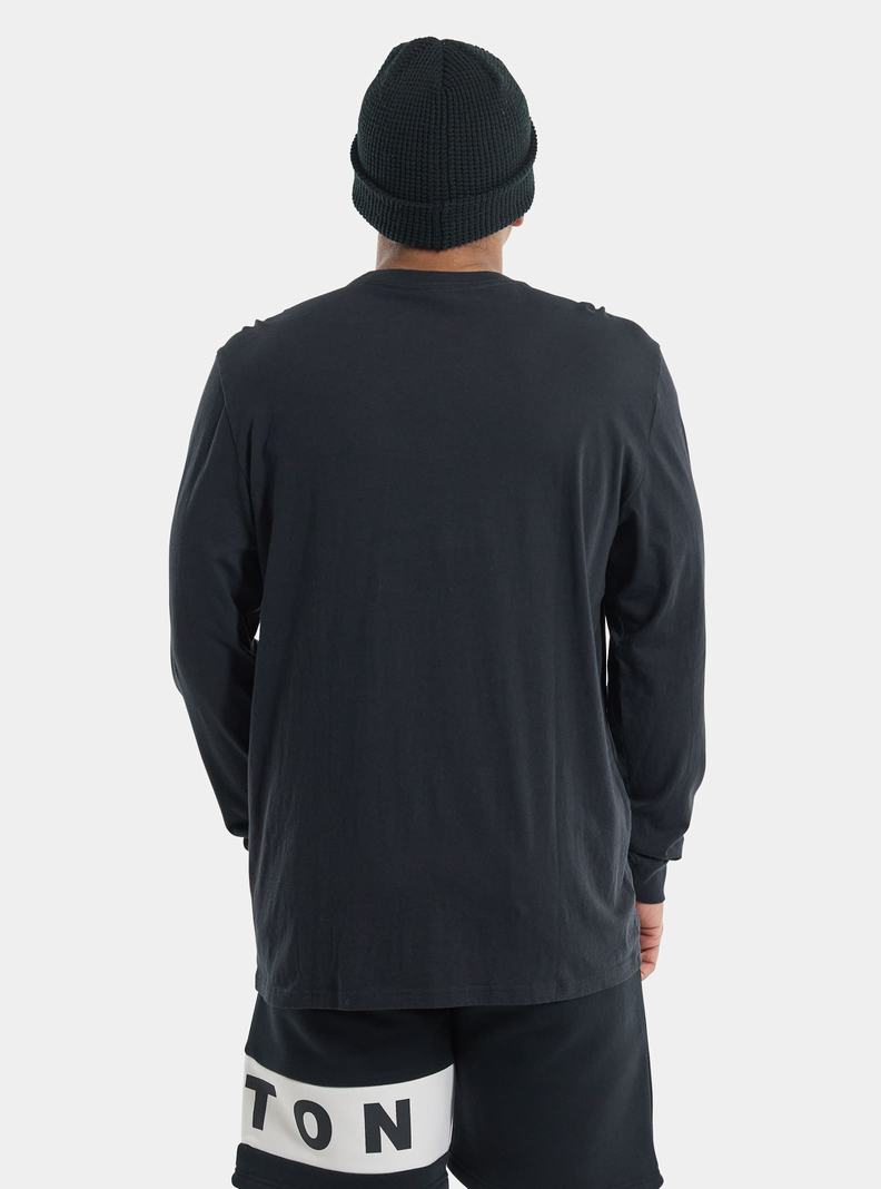 Black Burton Classic Long Sleeve Men's T-Shirts | OMDNWA824