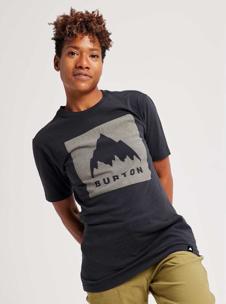 Black Burton Classic Mountain High Short Sleeve Women's T-Shirts | GUQHZI720