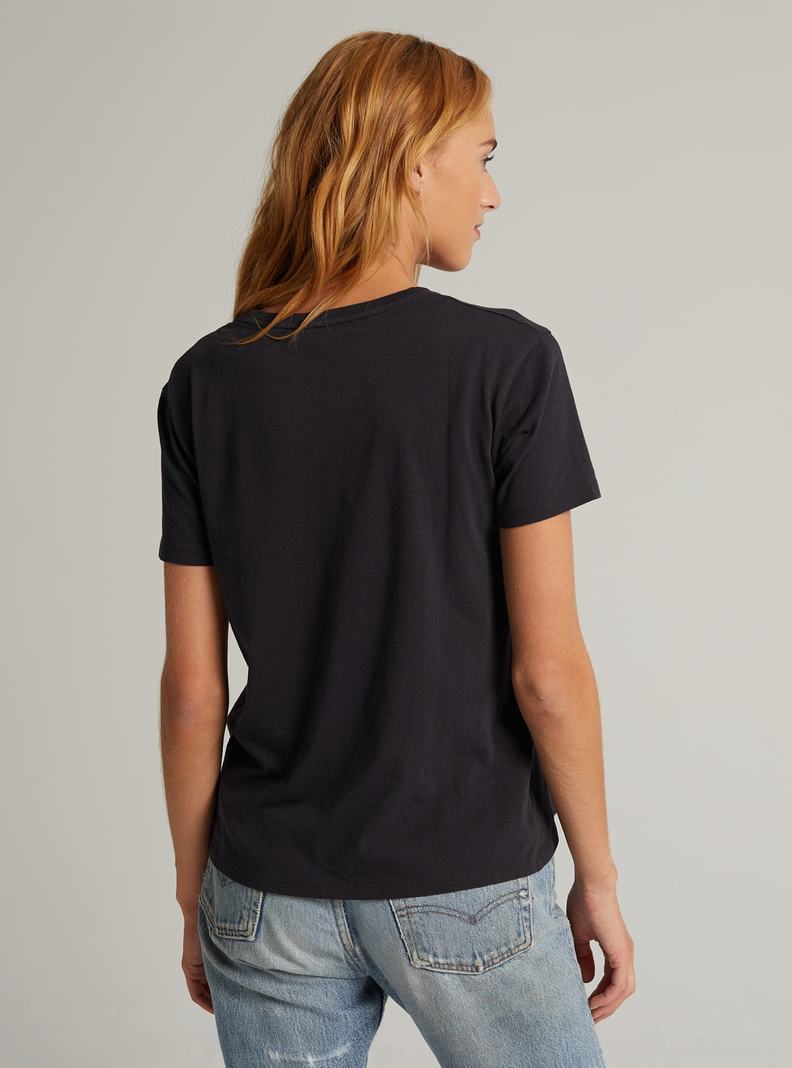 Black Burton Classic Short Sleeve Women's T-Shirts | PJNZSL109