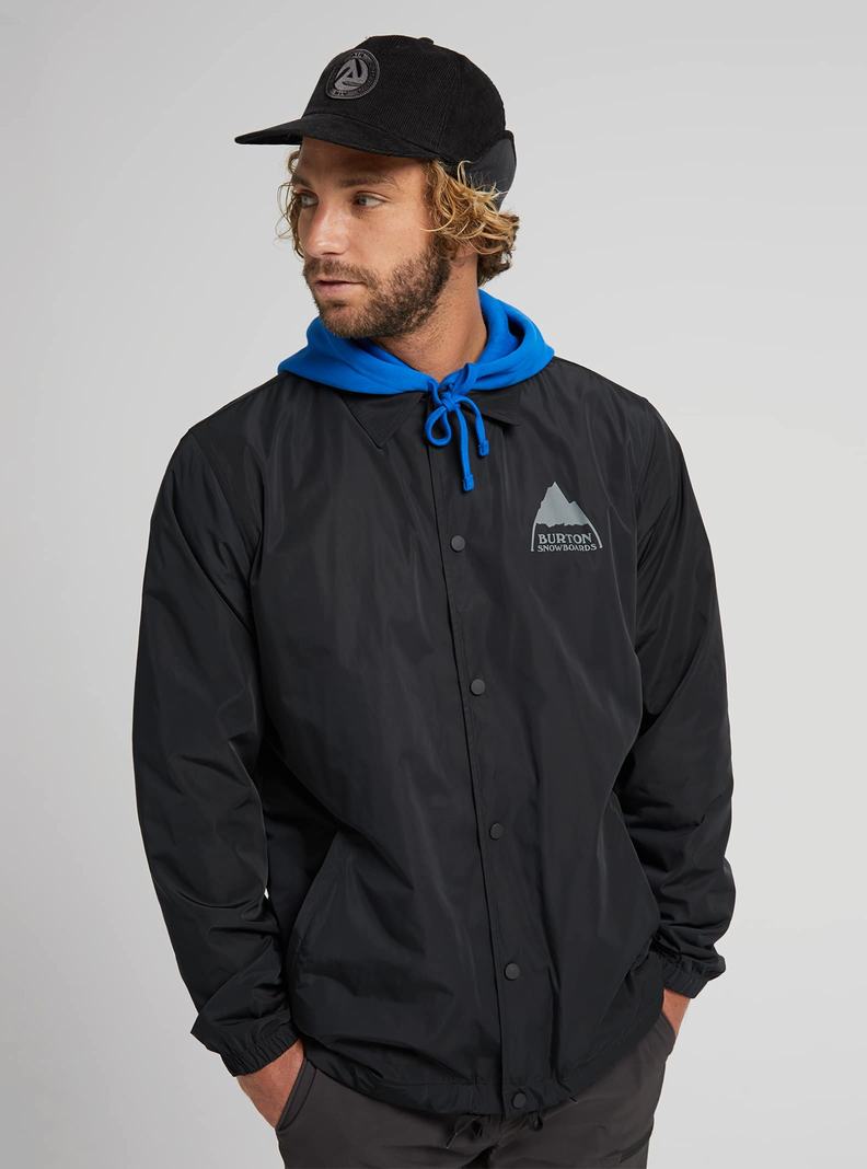 Black Burton Coaches Men's Ski Jackets | SPHMYC810