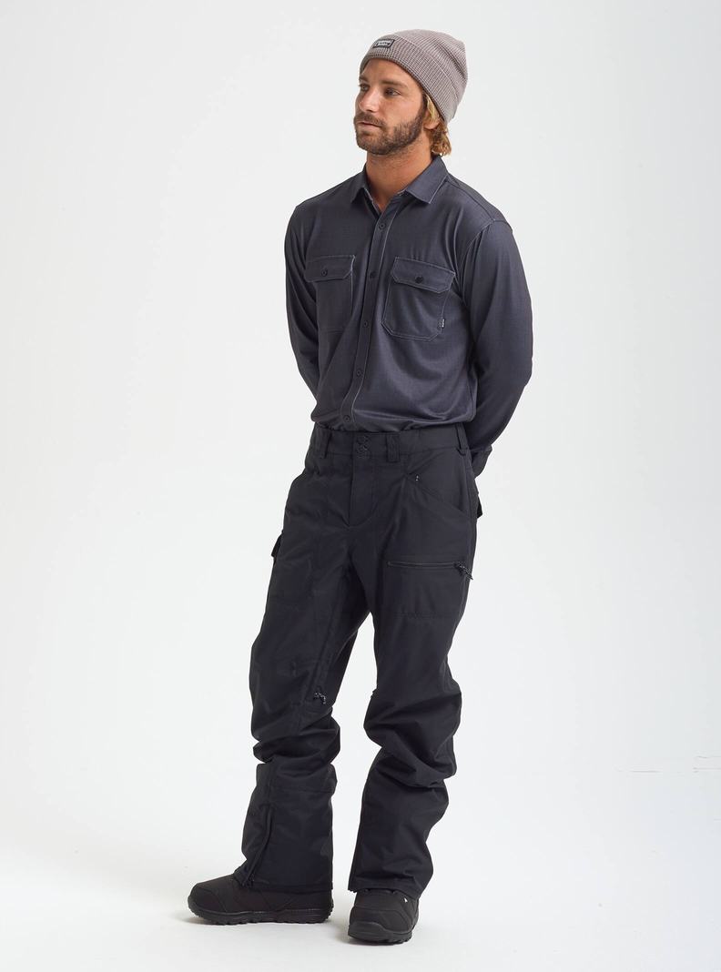 Black Burton Covert Insulated Men's Ski Pants | ZCSRFE435