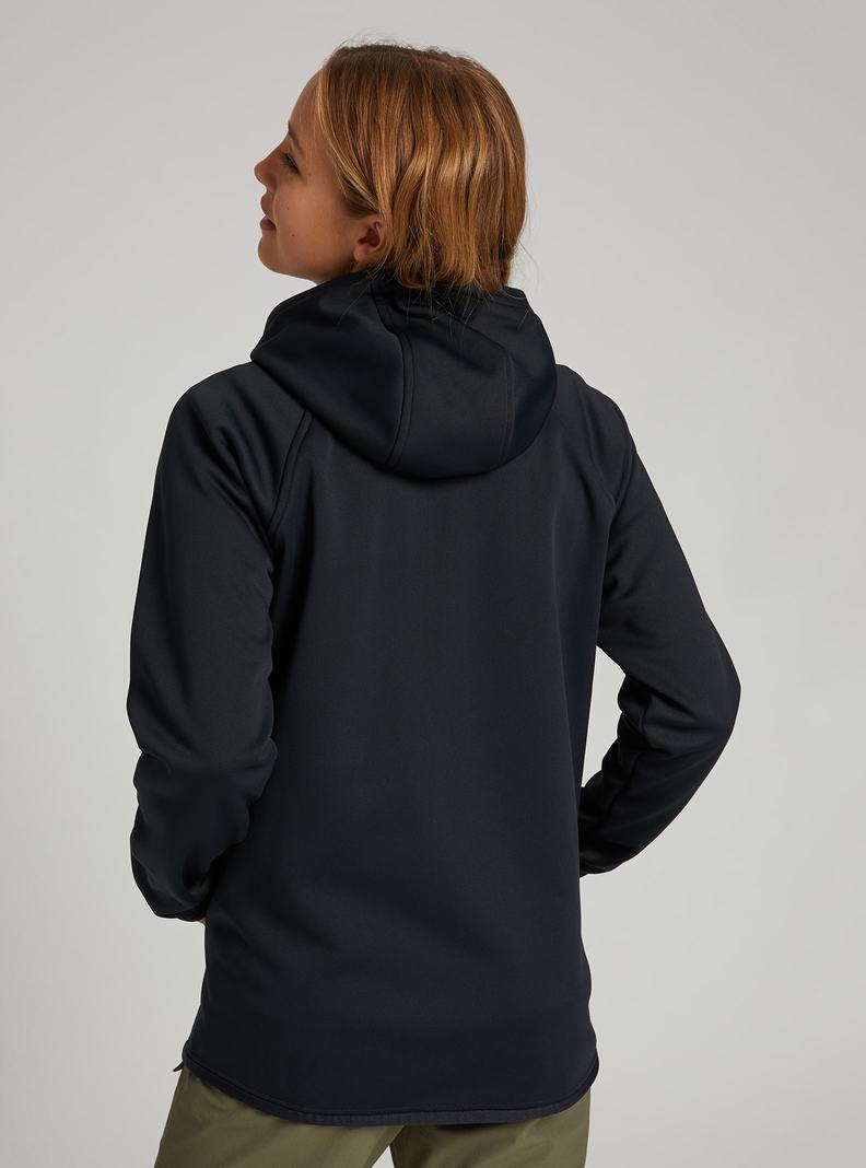 Black Burton Crown Weatherproof Pullover Fleece Women's Sweatshirts | BIMFEJ096