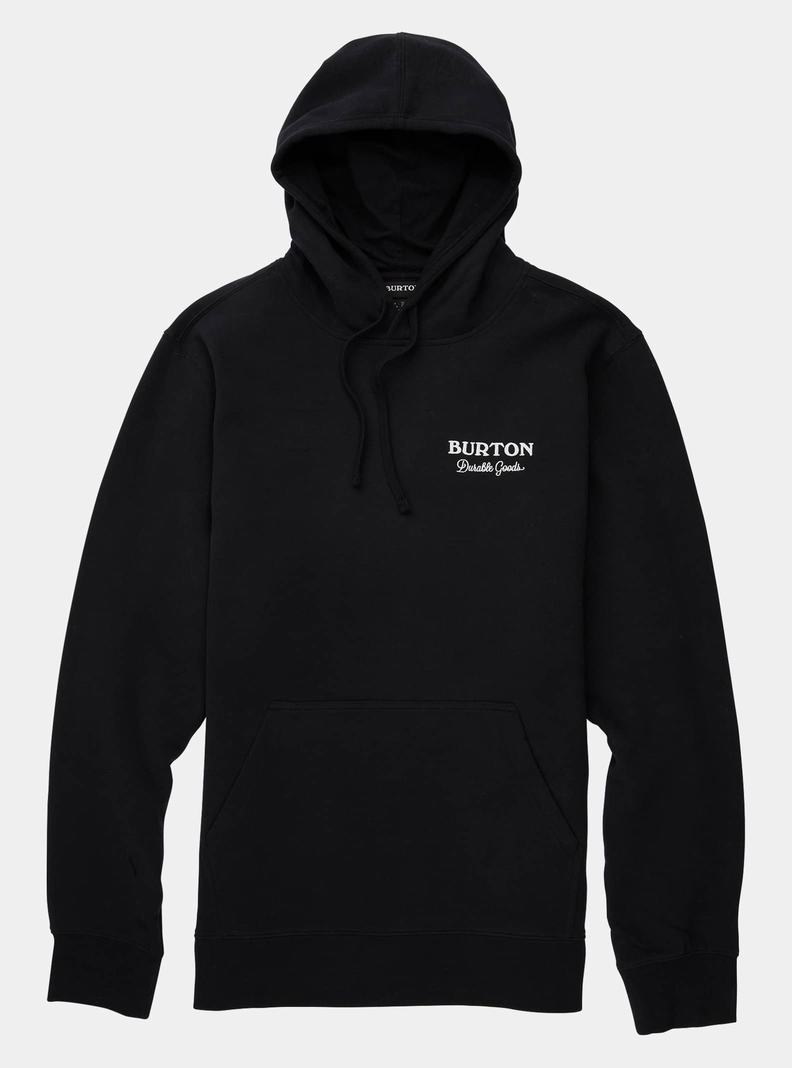 Black Burton Durable Goods Pullover Men\'s Hoodies | HOZDLV702