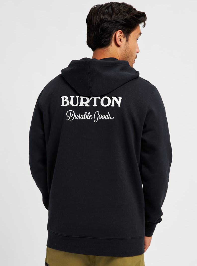 Black Burton Durable Goods Pullover Women's Hoodies | MBVUTF369