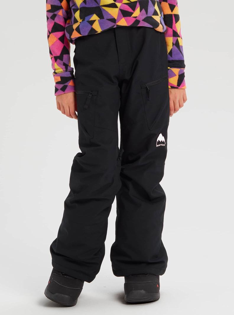 Black Burton Elite 2L Cargo Kids' Ski Pants | GIQHPS678