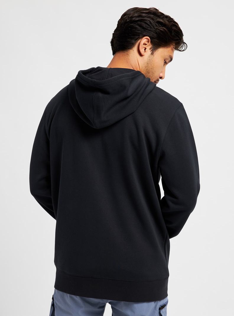 Black Burton Elite Full-Zip Men's Hoodies | LWDBIF976