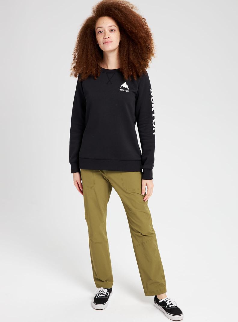 Black Burton Elite Women's Sweatshirts | DKPACW241