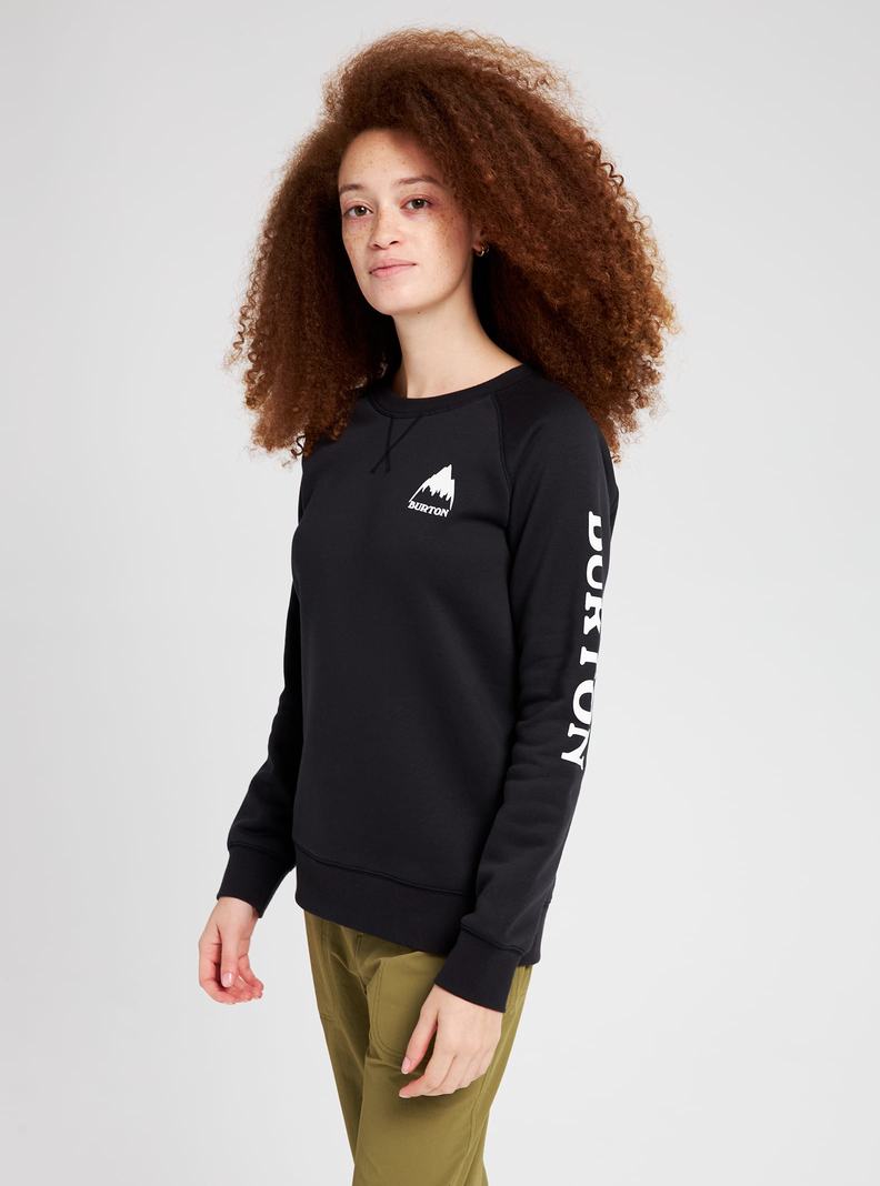 Black Burton Elite Women's Sweatshirts | DKPACW241