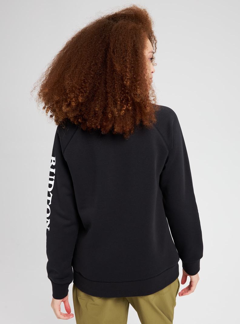 Black Burton Elite Women's Sweatshirts | DKPACW241