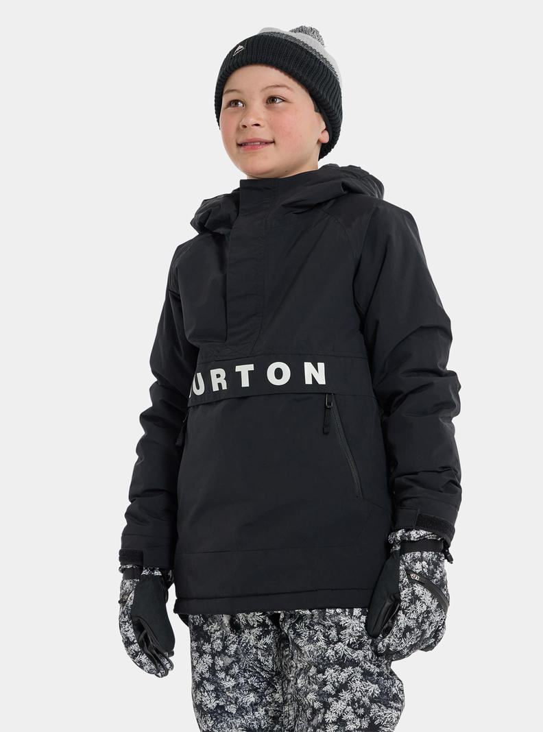 Black Burton Frostner 2L Anorak Kids' Ski Jackets | IVCDMK615