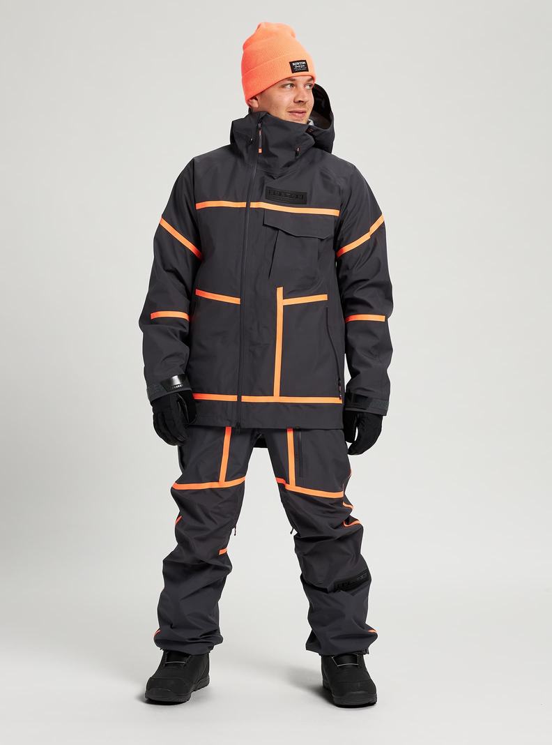 Black Burton GORE-TEX 3L Breaker Men's Ski Jackets | QZMDIB920