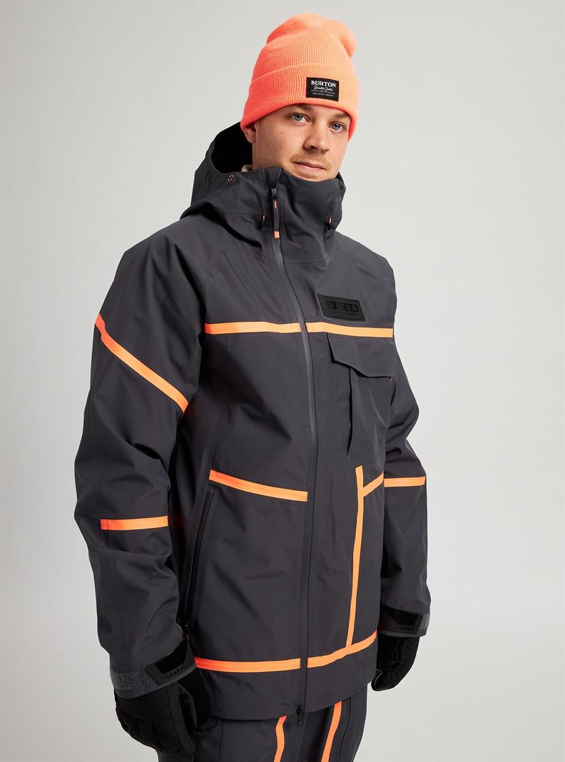 Black Burton GORE-TEX 3L Breaker Men's Ski Jackets | QZMDIB920