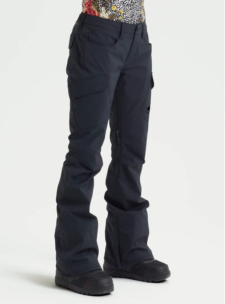 Black Burton GORE-TEX Gloria - Tall Women's Ski Pants | ECDIOM504