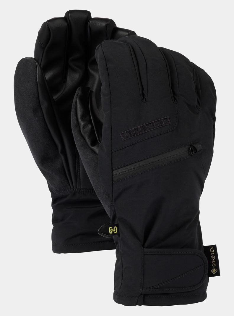 Black Burton GORE-TEX Under Men\'s Ski Gloves | NRLFMX514