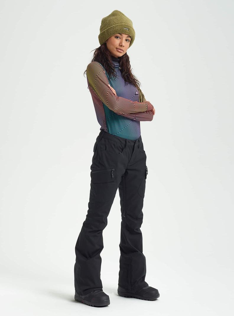 Black Burton Gloria Insulated Women's Ski Pants | CIESKZ652