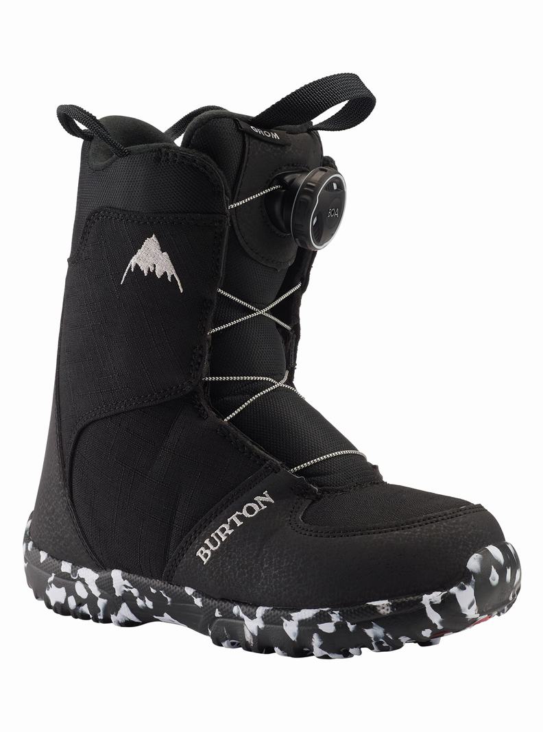 Black Burton Grom BOA® Kids\' Snowboard Boots | TMOBIY038