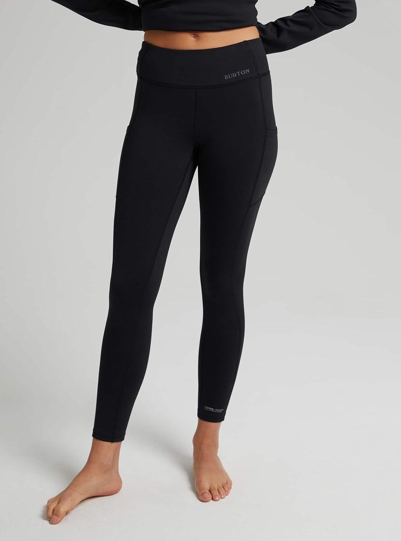 Black Burton Heavyweight X Base Layer Pants Women's Base Layer Pants | EACVPQ483