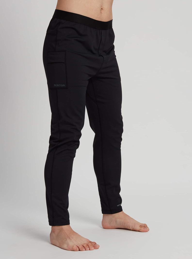 Black Burton Heavyweight X Base Layer Pants Men's Base Layer Pants | OIREKV425