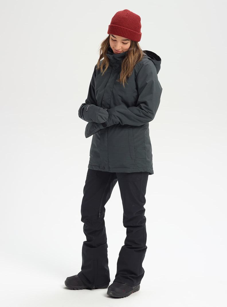 Black Burton Jet Set 2L Women's Ski Jackets | YJTEWU681