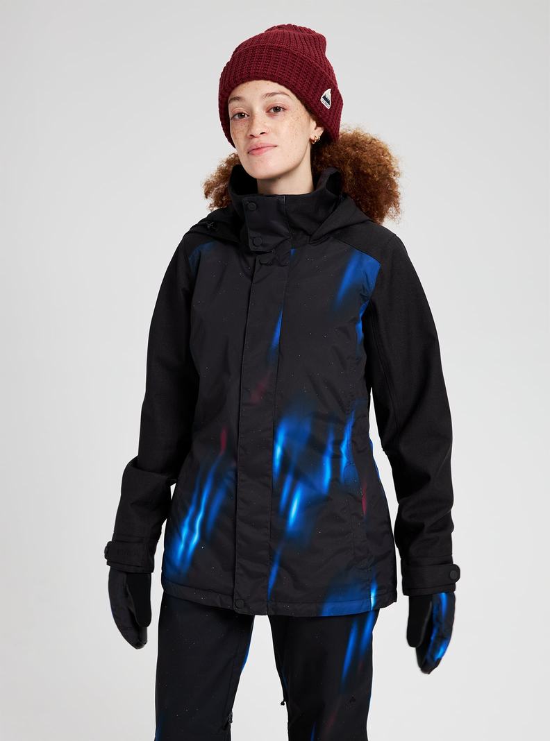 Black Burton Jet Set Women's Ski Jackets | LSBZGI794