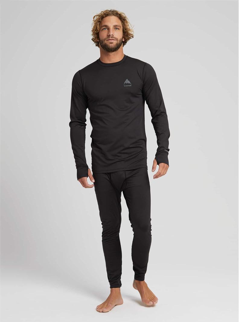 Black Burton Lightweight X Base Layer Pants Men's Base Layer Pants | PZMTEW839