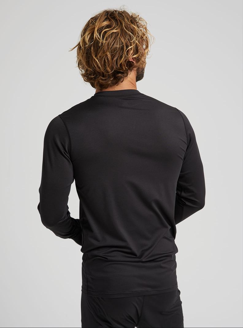 Black Burton Lightweight X Men's Base Layer Top | JRHNOY734