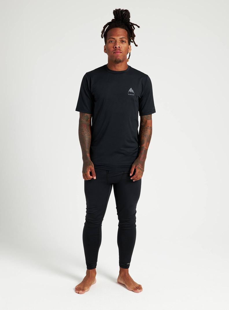 Black Burton Lightweight X Men's Base Layer Top | KIAEMD835