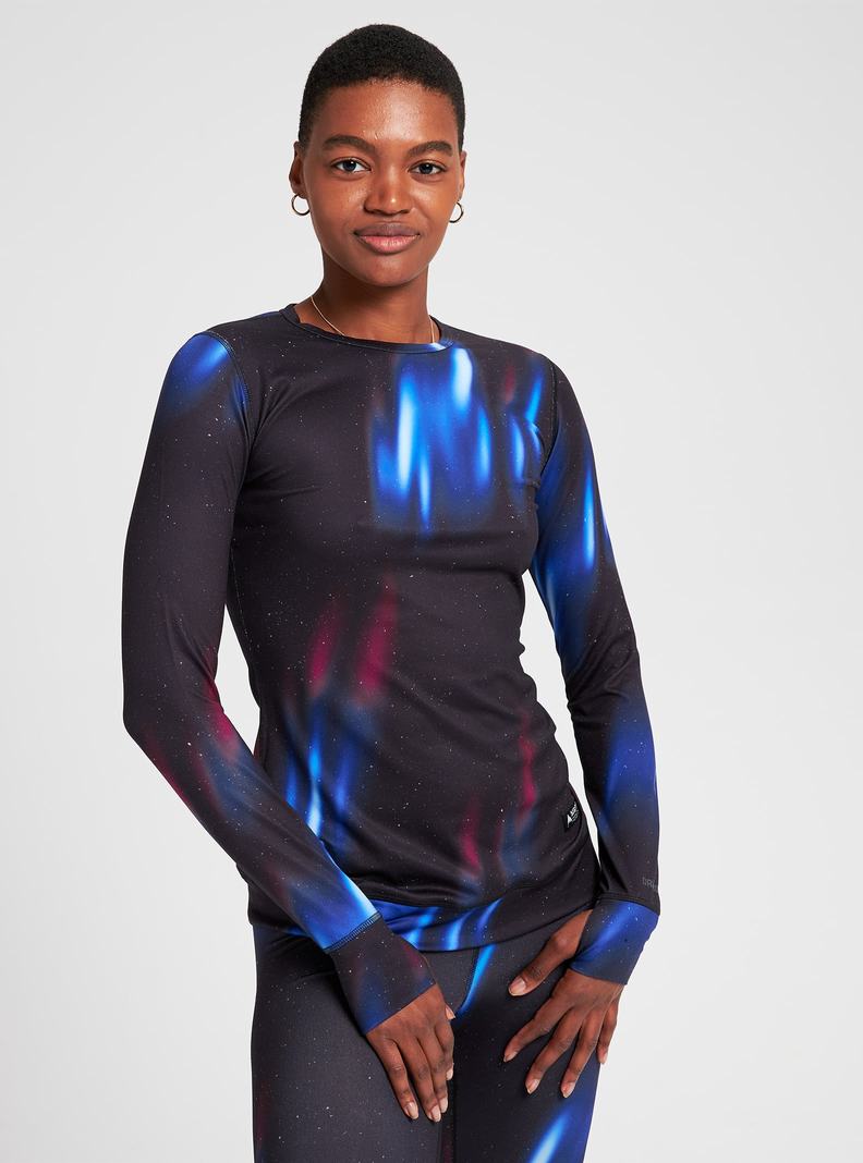 Black Burton Midweight Base Layer Crew Women's Base Layer Top | FTAQUX859