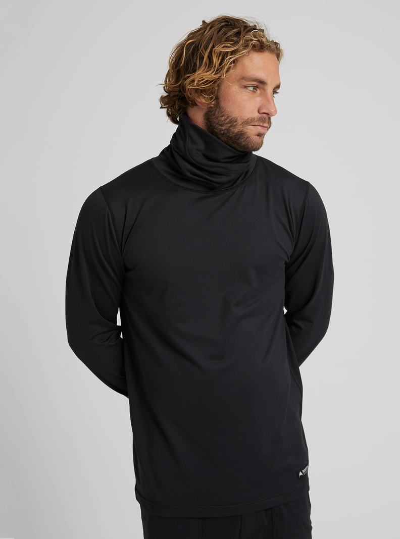 Black Burton Midweight Base Layer Long Neck Shirt Men's Base Layer Top | TXLCPG925